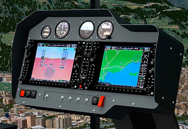 FSC MTHS 65" HELICOPTER FLIGHT SIMULATOR GARMIN PANEL